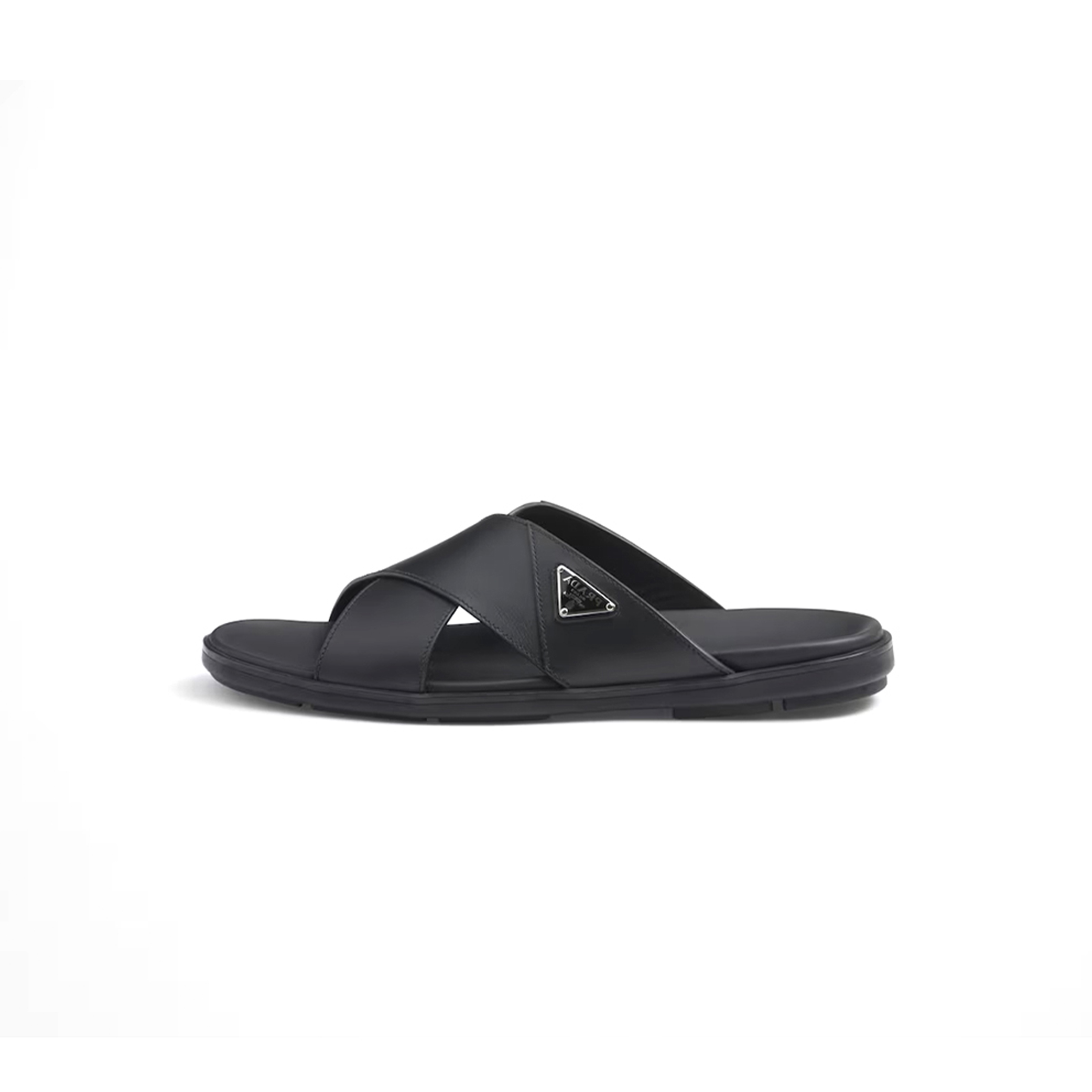 Pra*a leather crisscross slides 2x3111